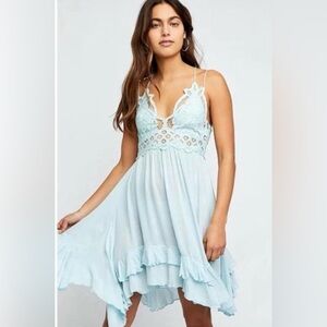 NWT Free people lace dress (baby blue)